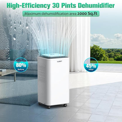 LUKO 2000 Sq. Ft Dehumidifiers for Large Room and Basements, 30 Pints - Image 3