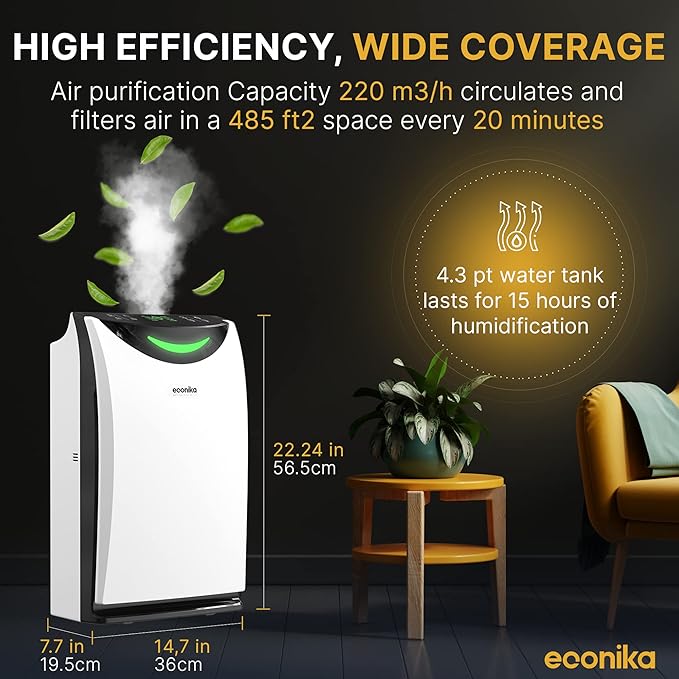 Air Purifier and Humidifier Combo – HEPA Air Purifier - Image 4