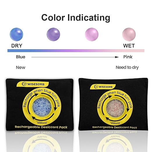200g Reusable Silica Gel Desiccant, Color Indicating Rechargeable Desiccant - Image 4
