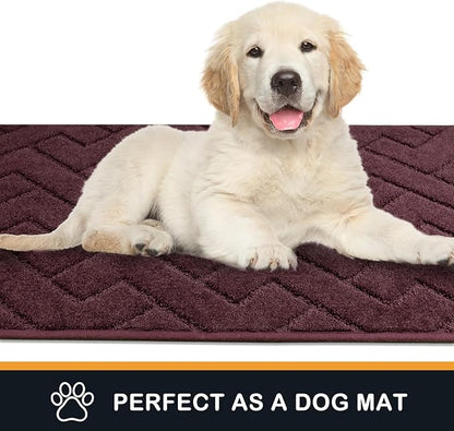 PURRUGS Dirt Trapping Door Mat 24" x 59", Non-Slip Machine Washable Entry Rug - Image 6