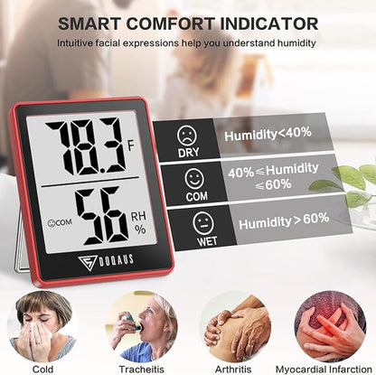 DOQAUS Digital Hygrometer Indoor Thermometer Humidity Gauge Room Thermometer - Image 3