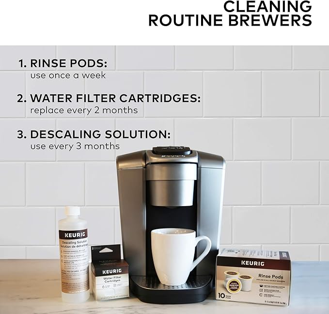 Keurig Brewer Care Kit with Descaling Solution and 2 Water Filter Cartridges - Image 12