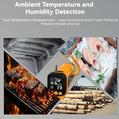 Infrared Thermometer Temperature Gun, 50:1 Dual-Mode Temp Gun -58°F to 1796°F - Image 6