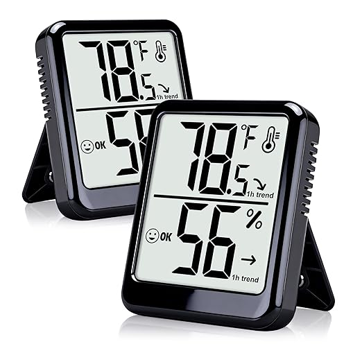 2-Pack Room Thermometer Indoor Hygrometer by Ayawiss