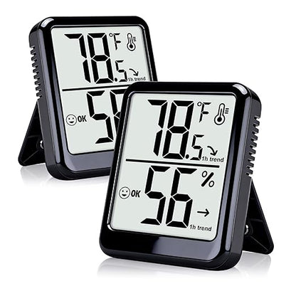 2-Pack Room Thermometer Indoor Hygrometer by Ayawiss