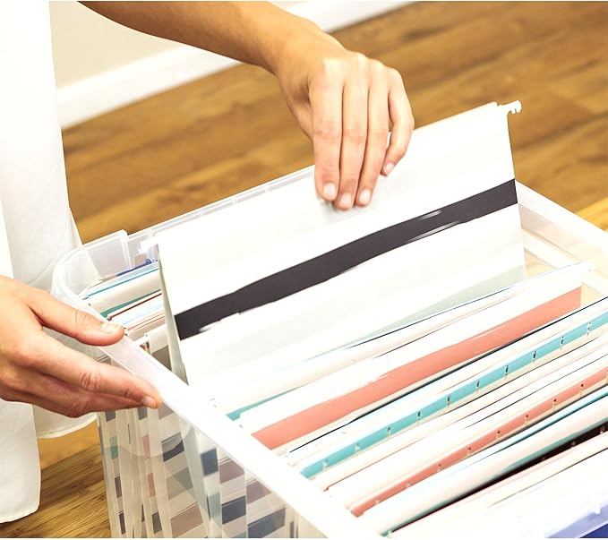 Bankers Box Heavy Duty Plastic File Box - Image 3