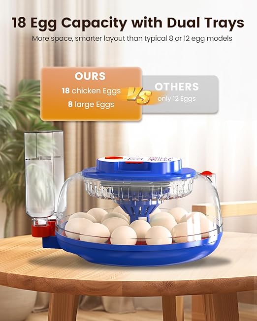 Incubators for Hatching Eggs, 18 Eggs Incubators - Image 3