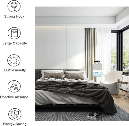 6 Pack Moisture Absorber Hanging Bags, Fragrance Free Humidity Packs, Hanging - Image 4