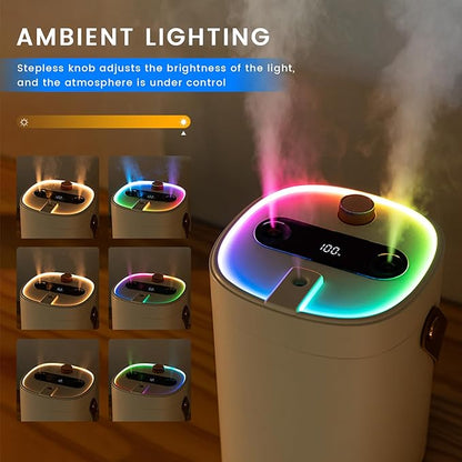 2L Humidifier for Bedroom, Portable Cool Mist Humidifiers, Ultra Quiet 20dB - Image 5