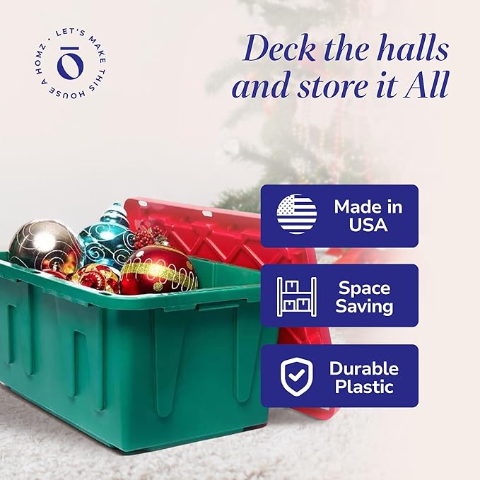 HOMZ 2-Pack Durabilt, Heavy Duty Plastic Storage Bins - Image 5