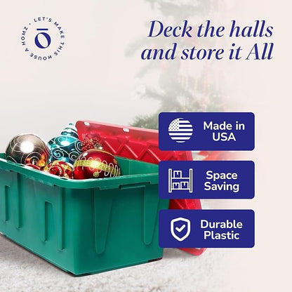 HOMZ 2-Pack Durabilt, Heavy Duty Plastic Storage Bins - Image 6