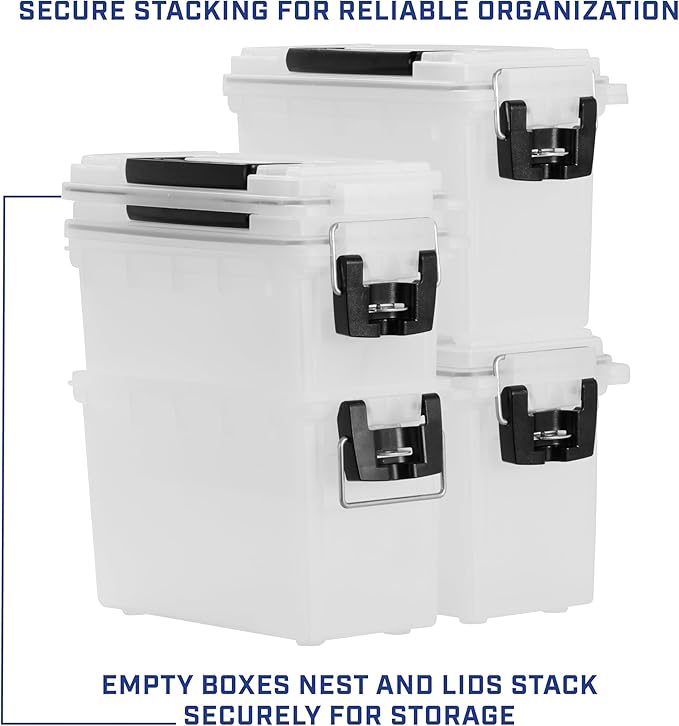 Sheffield 12635 Ammo Storage Box, Stackable .30 Cal Field Boxes, Water and Dust - Image 6