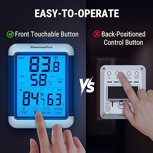 ThermoPro TP65 Indoor Outdoor Thermometer Digital Wireless Hygrometer - Image 5