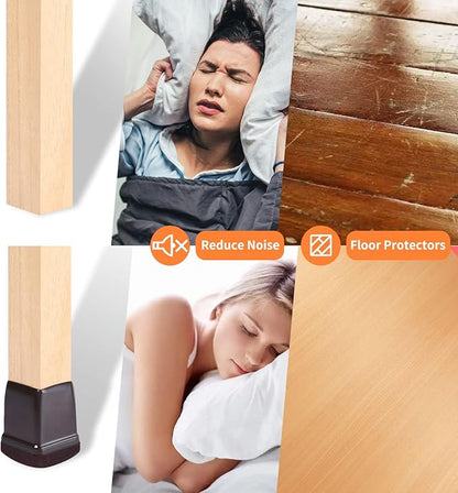 Ezprotekt 24 Pcs Square Chair Leg Floor Protectors - Image 6