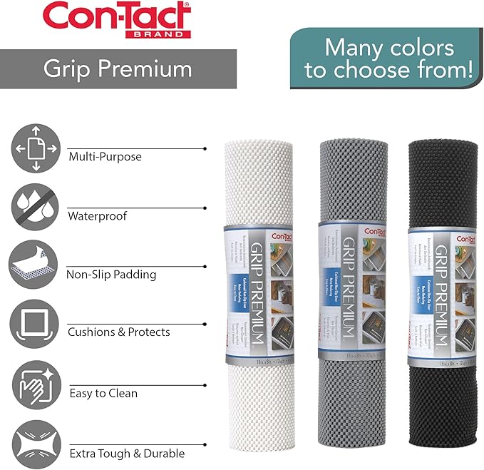 Con-Tact Brand Grip Premium Shelf Liner, Thick and Non-Adhesive Drawer Liner - Image 6
