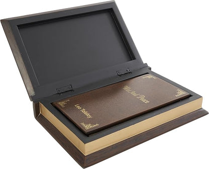 Deco 79 Wooden Decorative Box "War and Peace" Storage Faux Book Decorative - Image 2