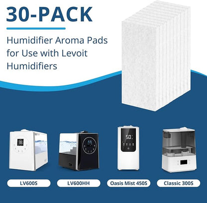 Aroma Pads 30 Packs, Humidifier Replacement Filters Compatible - Image 2