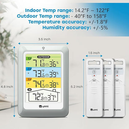 Indoor Outdoor Thermometer Wireless - Image 2