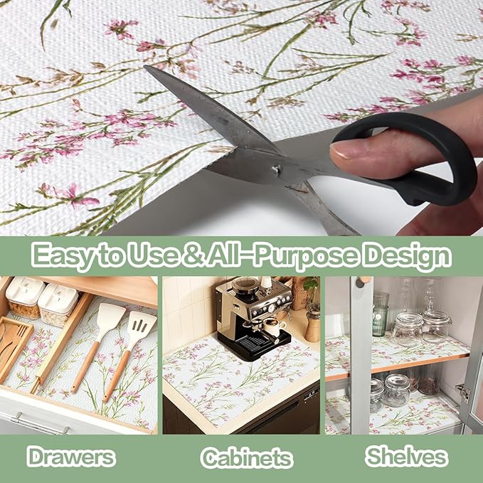 Shelf and Drawer Liner for Kitchen Cabinets, Non-Adhesive and Strong Grip - Image 4