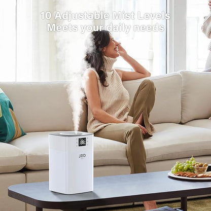 JRD 4L Humidifiers for Bedroom, Cool Mist Humidifier for Large Room, 40H Runtime - Image 6
