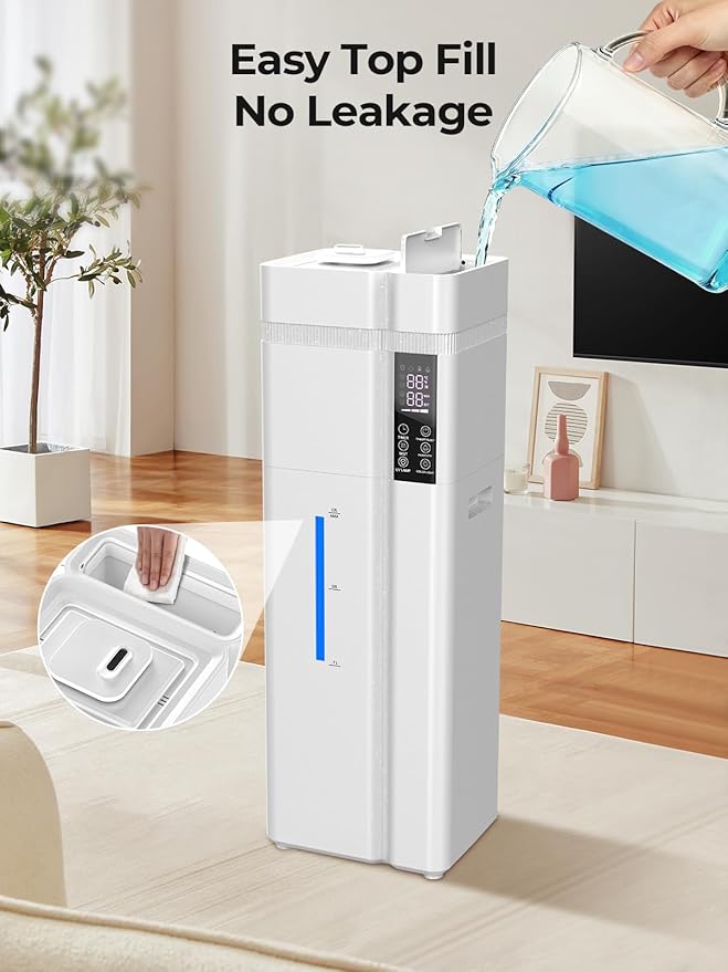 13L/3.43Gal Humidifier Large Room, 800ft² Coverage, 100H Runtime, Auto Humidity - Image 6
