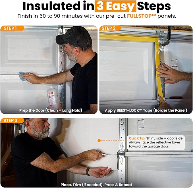 BEEST FULLSTOP Garage Door Insulation Kit - Image 4