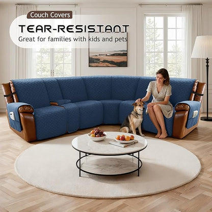 Arfntevss Waterproof Recliner Sectional Couch Covers - Image 7