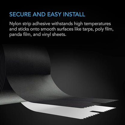 AC Infinity Peel and Stick Zipper 2-Pack, 7 ft. x 3 in. Heavy Duty Dust Barrier - Image 4