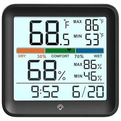 Indoor Thermometer Room Temperature Home Hygrometer Humidity Gauge, Accurate by MeesMeek