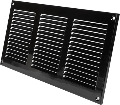 Vent Systems 12'' x 6'' Inch Black Metal Vent Duct Cover - Image 9