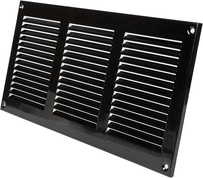 Vent Systems 12" x 6" Inch Scratch Resistant Black Metal Vent Cover - Image 9