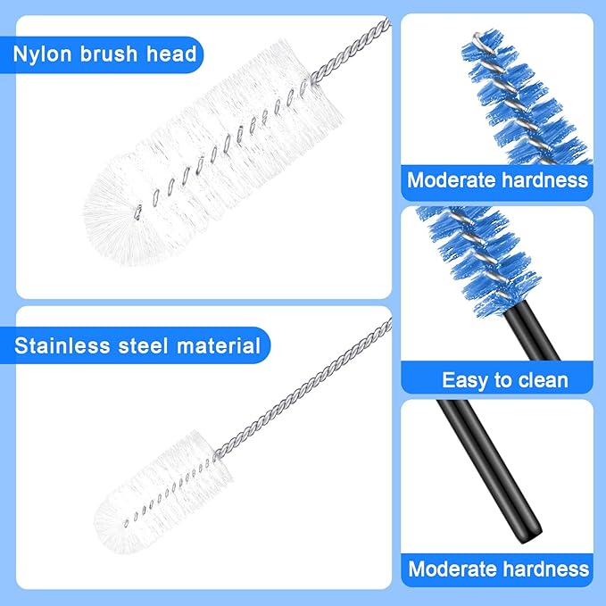 37 Pieces Hummingbird Feeder Cleaning Brush 3 Size Mini Nylon Tube Brushes Set - Image 3