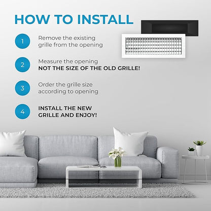 Aluminum 18 x 6 Inch Air Vent Covers Wall AC Grille – Premium Register Vent - Image 7