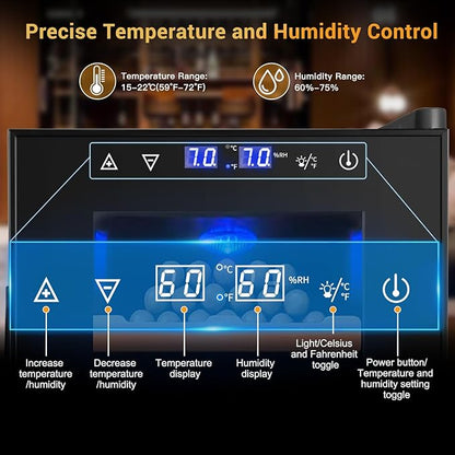 25L Cigar Electric Humidor, Thermostatic Electric Cooler Cabinet - Image 4
