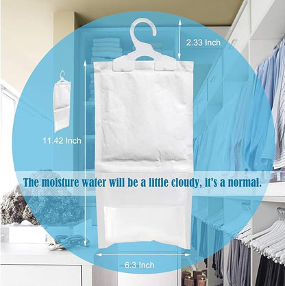 ZSZMFH 6 Pack Moisture Absorber & Max Odor Eliminator Hanging Bag, Charcoal - Image 5
