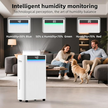 5000 Sq. Ft Dehumidifiers for Home and Basement, Max 95 Pint/Day Dehumidifier - Image 3