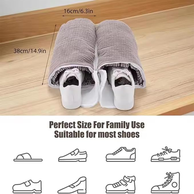 Reusable Sneaker Bag for Washing Machine, Invisible Zipper Design, Protects - Image 2