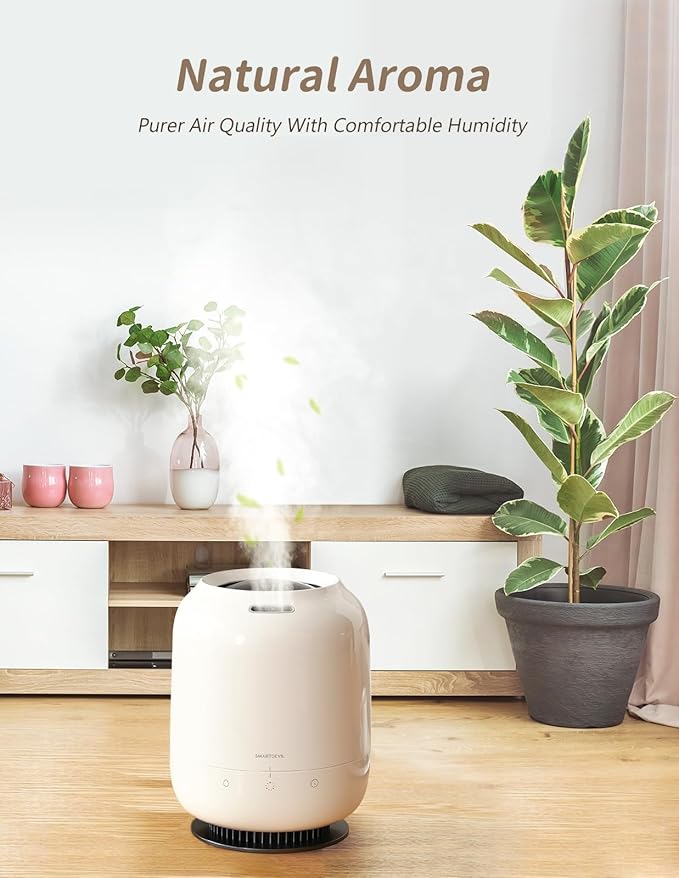 SmartDevil 1.2L Cool Mist Humidifier, Top Fill Ultrasonic Smart Air Humidifier - Image 7