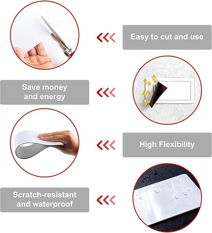 Vent Cover 2 Pack, Strong Magnetic Vent Covers 5.3x12 Inch, Ceiling Register - Image 5