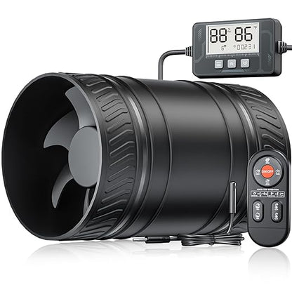 Upgraded 4-Inch Inline Duct household Fan 6 Speed Control by ONVEAN