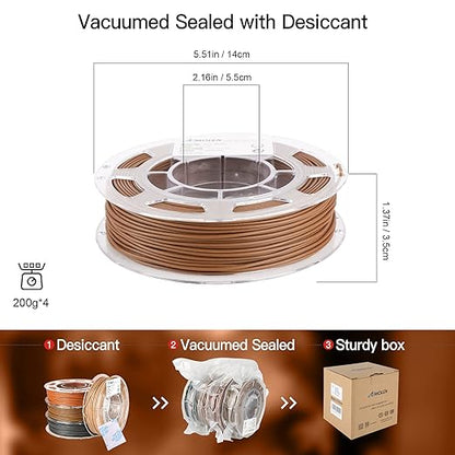 AMOLEN Wood PLA Filament Bundle 3D Printer Filament Wood Sets, 3D Printing - Image 6