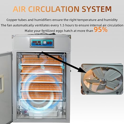 XKV 440 Egg Incubator with Automatic Egg Turning, Temperature Control and - Image 8
