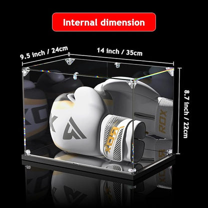 Boxing Glove Display Case with Mirror Back and Base, Acrylic Display Case - Image 5