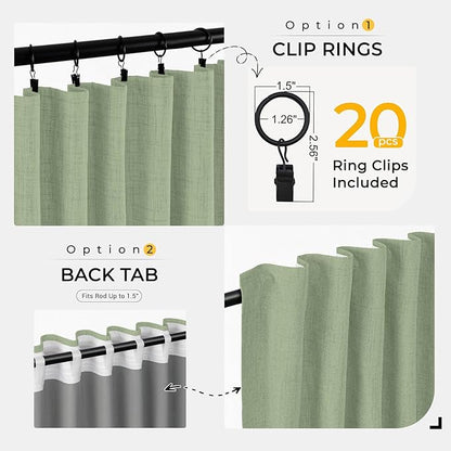 INOVADAY Thermal Sliding Door Curtains 100% Blackout Curtains - Image 4