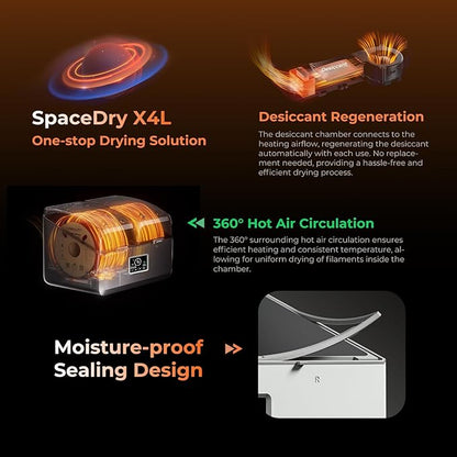 Creality Space Pi X4L Filament Dryer Box, 4 Spool Capacity - Image 2