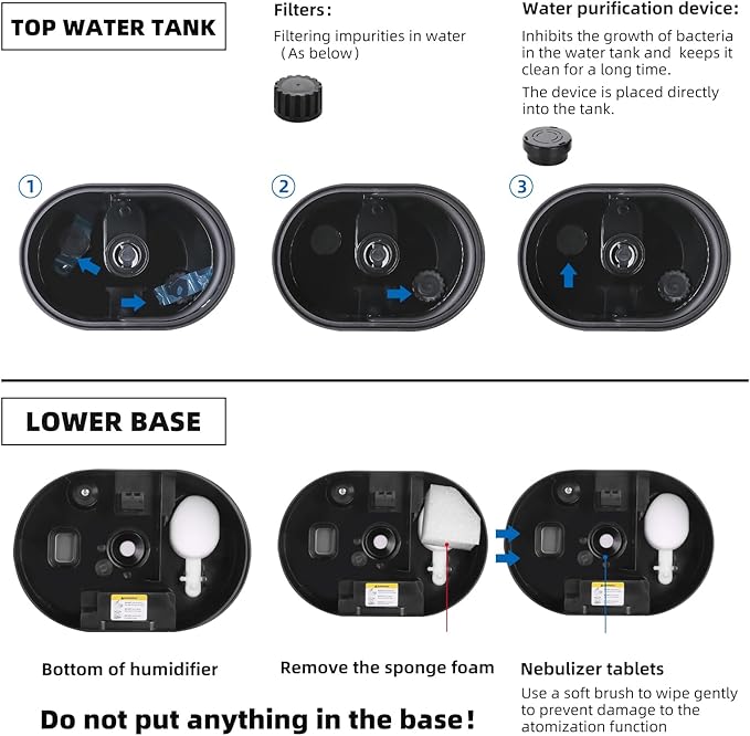 6L Humidifiers for Bedroom Large Room Home, Cool and Warm Humidifier for Plants - Image 3