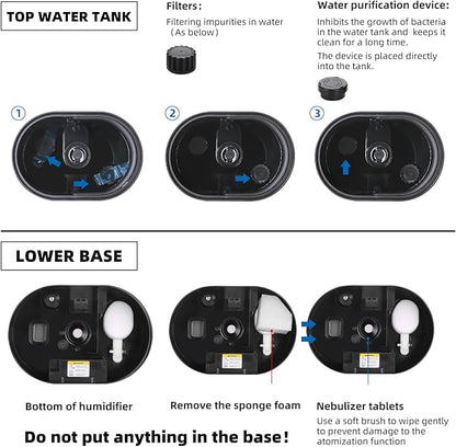 6L Humidifiers for Bedroom Large Room Home, Cool and Warm Humidifier for Plants - Image 3