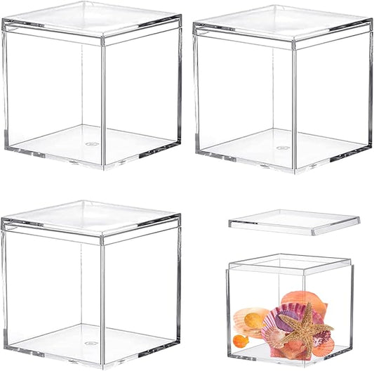 Acrylic Box Clear Acrylic Square Cube Display Boxes by LOVPLAY
