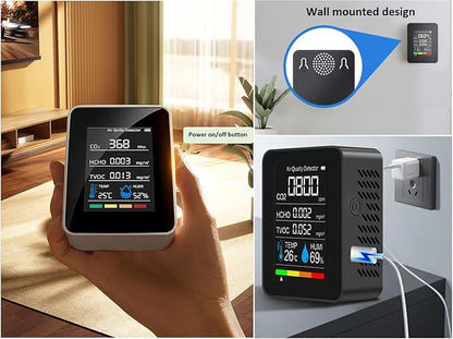 Indoor Air Quality Monitor, Professional Portable Detector & Accurate CO2 - Image 7