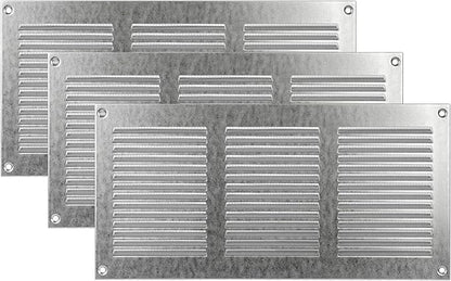 Vent Systems 12" x 6" Inch Scratch Resistant Galvanized Metal Vent Cover by VentSystems